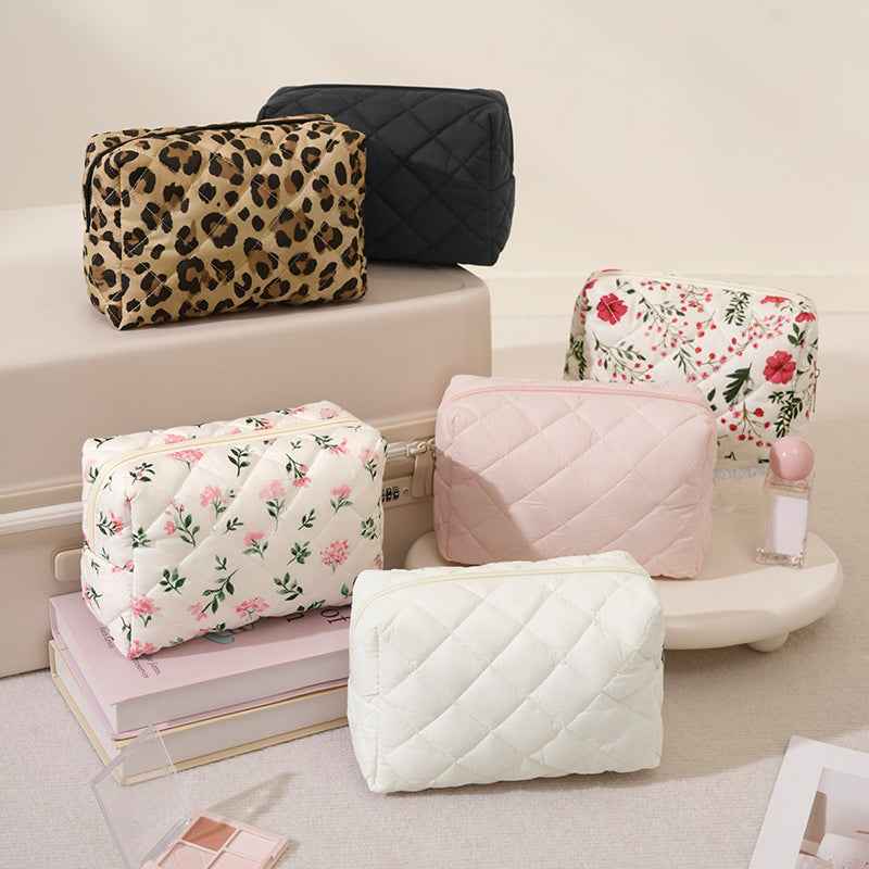 Compact travel cosmetic bag