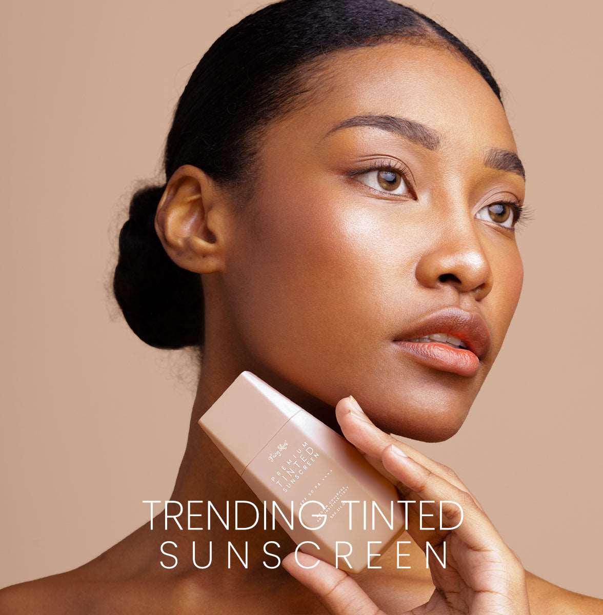 Suncreen Model Premium Tinted Sunscreen