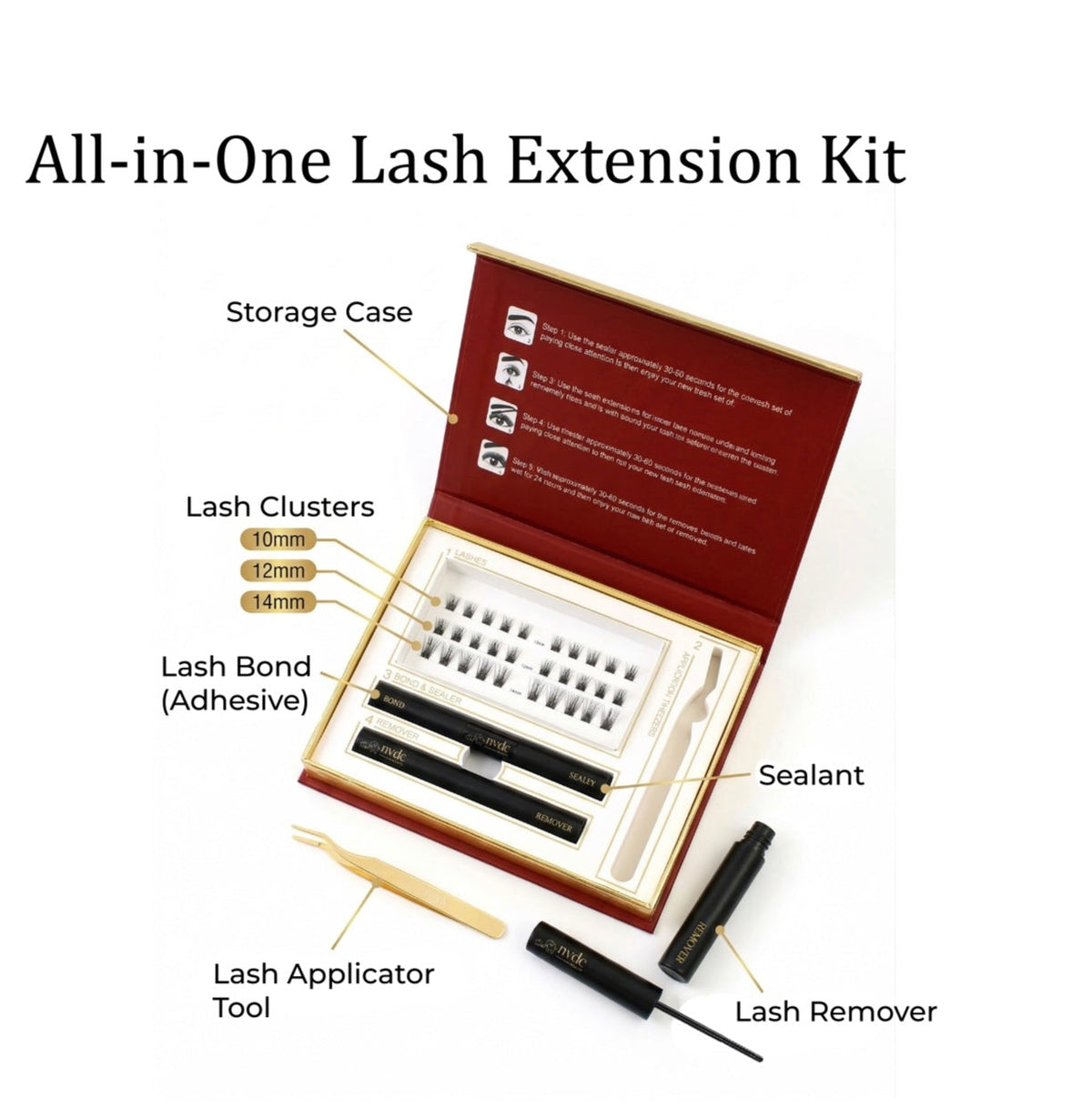 NVDC Beauty Natural DIY Lash Extensions Kit