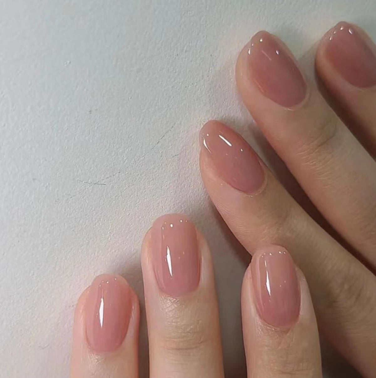 CurvLife Honey Peach Soft Gel Press-On Nails — 30-Piece Kit
