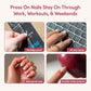 Glamnetic Ma Damn French Tip Press-On Nails — Short Almond, 24-Piece Kit