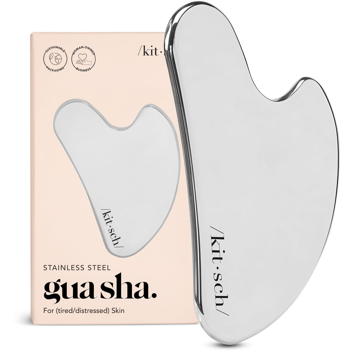 Kitsch stainless-steel gua sha facial massage tool