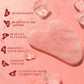 BAIMEI Rose Quartz Face Roller & Gua Sha Set