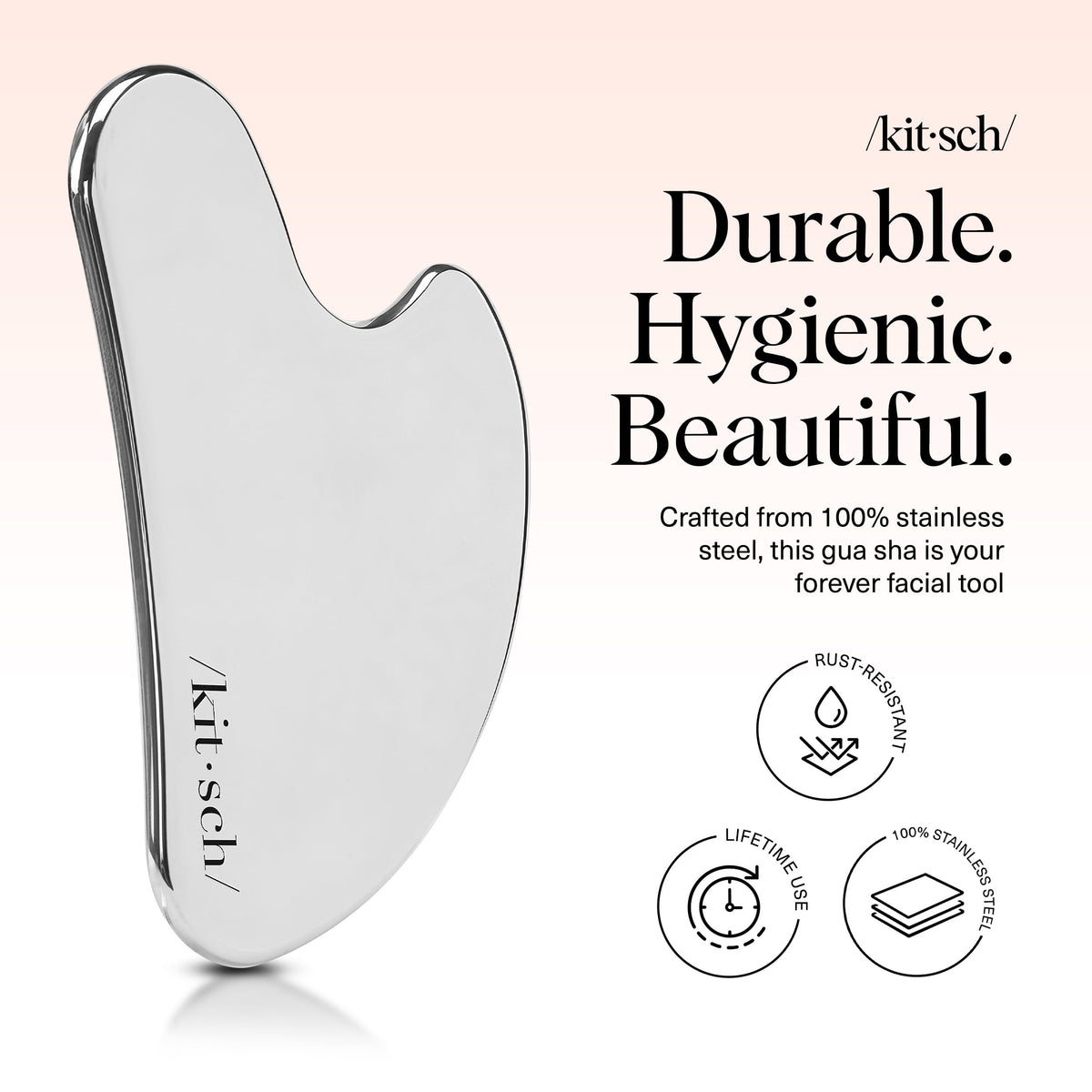Kitsch Stainless Steel Gua Sha Facial Massage Tool