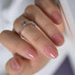 CurvLife honey-peach soft gel press-on nails 30-piece kit