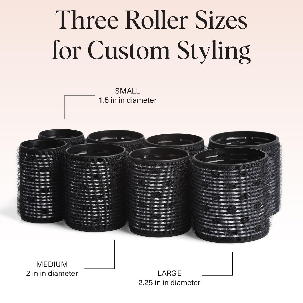 Kitsch Ceramic Thermal Self-Grip Hair Rollers — 8-Pack