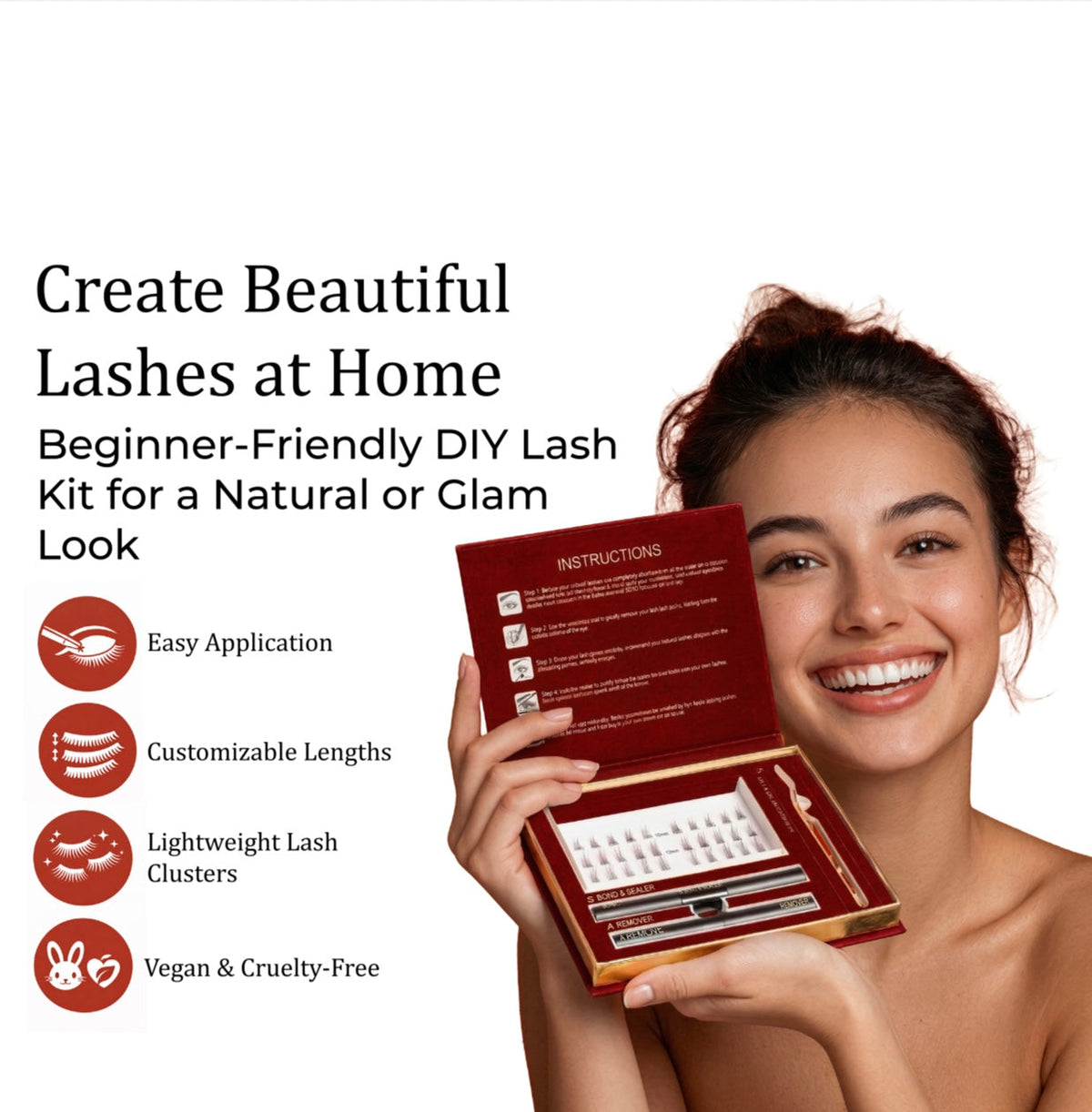 NVDC Beauty Natural DIY Lash Extensions Kit