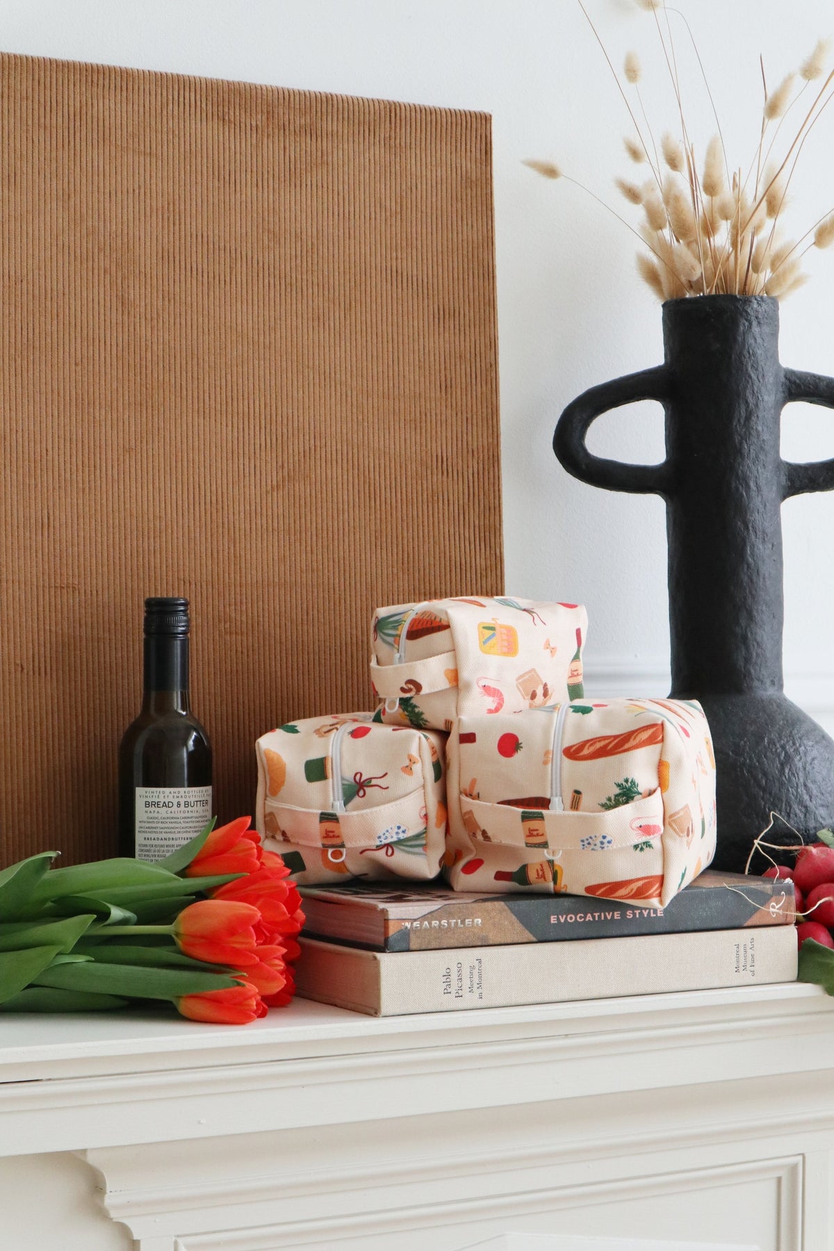 Farmers Market Canvas Makeup Bag — 3 Sizes