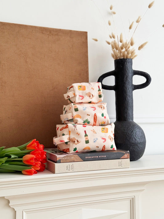 Farmers Market Canvas Makeup Bag — 3 Sizes